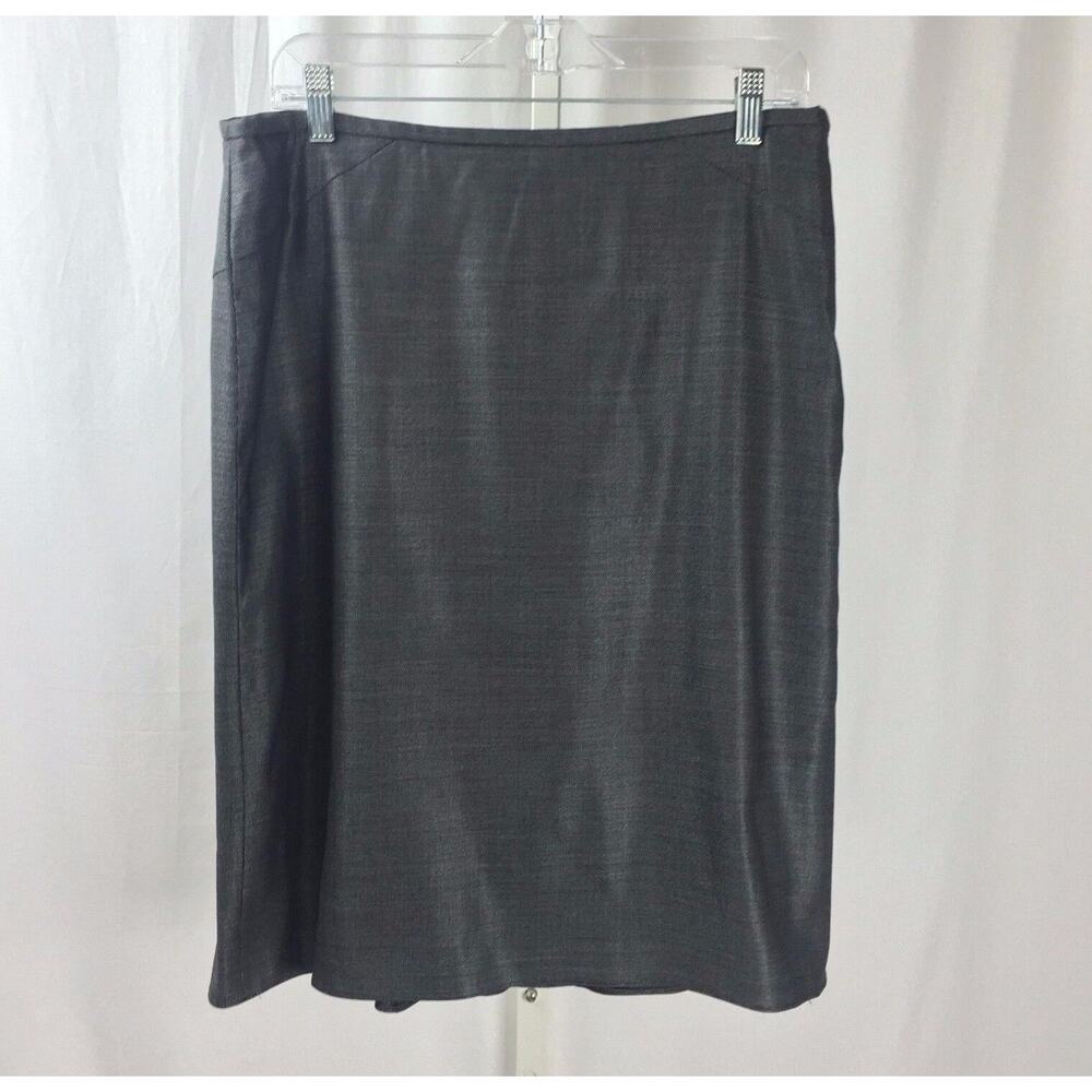 Armani Le Collezioni Classic Black and White Straight Skirt Size 12